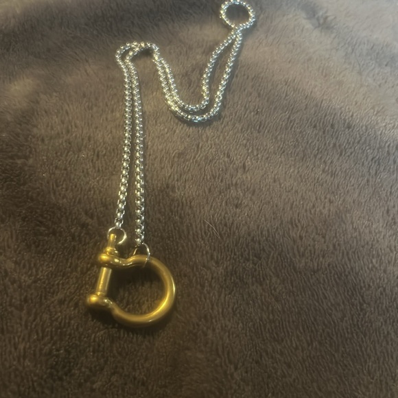 Stainless Steel Horseshoe  “U” Charm Necklace  Gold/Silver Color - Picture 11 of 11